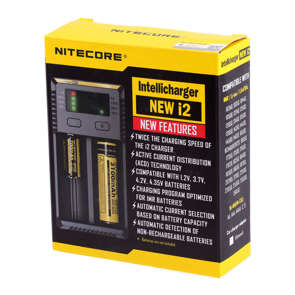 Nitecore New i2 Intellicharger Charger EU-US TC MOD Battery