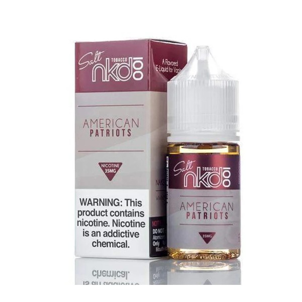 NKD 100 Salt American Patriots E-juice 30ml -  U.S.A. Warehouse (Only ship to USA)