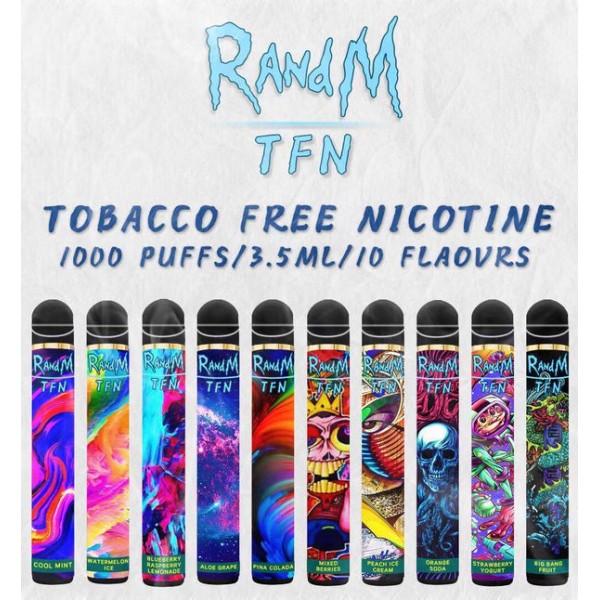 RandM TFN 1000Puffs Disposable Vape Pod Device 650mAh