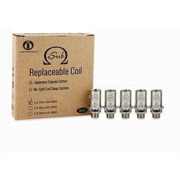 Innokin iSub Replaceable 2.0 Ohm-0.5 Ohm-0.2 Ohm Coil 5PCS-PACK