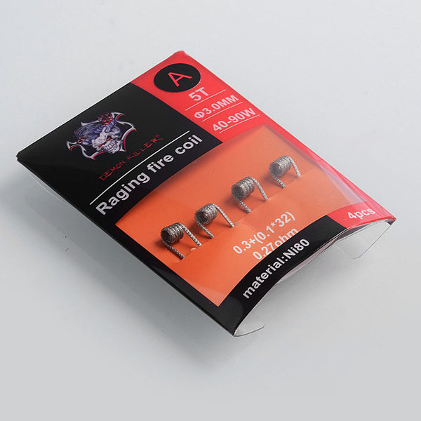 Demon Killer Raging Fire Coil Ni80 Pre-made Heating Wire 4PCS-PACK