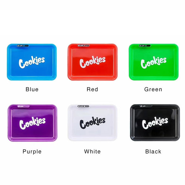 Cookies LED Cigarette Paper Storage Tray