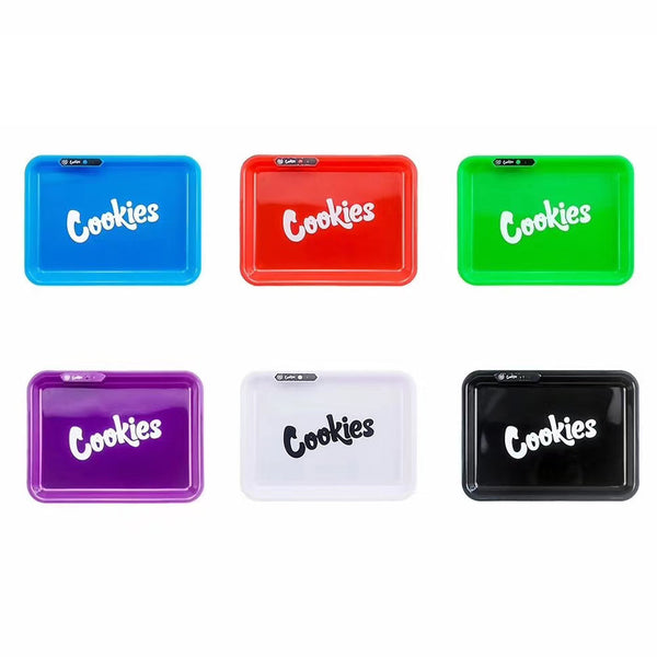 Cookies LED Cigarette Paper Storage Tray