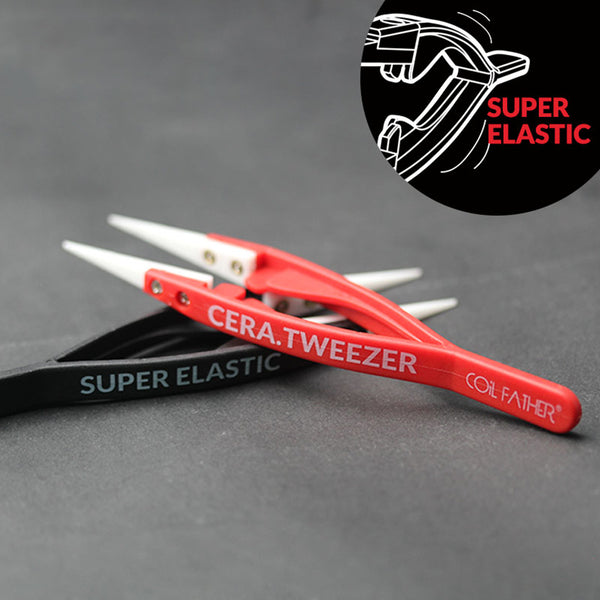 Coil Father Elastic Ceramic Tweezers