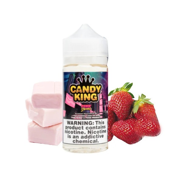 Candy King Pink Squares E-juice 100ml - U.S.A. Warehouse (Only ship to USA)