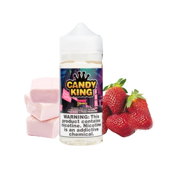 Candy King Pink Squares E-juice 100ml - U.S.A. Warehouse (Only ship to USA)