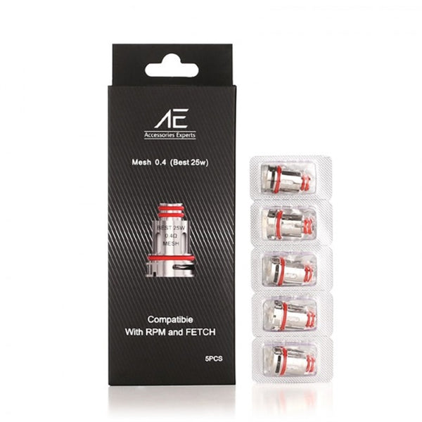 AE 0.4ohm Mesh Coils for SMOK RPM40- SMOK Fetch Mini 5pcs-pack