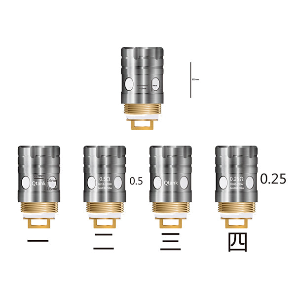 5PCS-PACK HENGLING Qtank Tank Replacement Coil Head