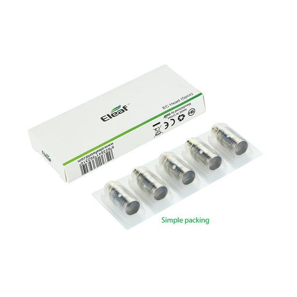 5PCS-PACK Eleaf EC NC Notch Coil Head 0.25 Ohm