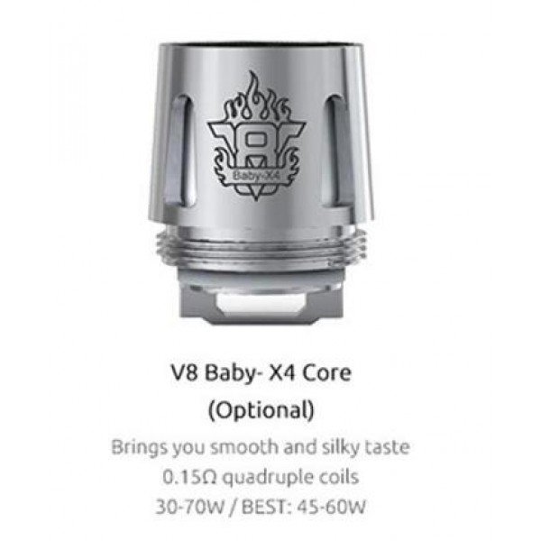 5PCS-PACK SMOK TFV8 Baby-X4 0.15 Ohm Coil Head