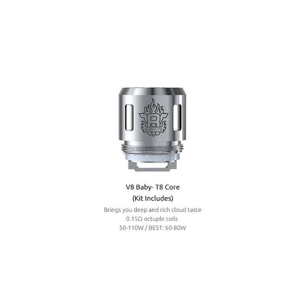 5PCS-PACK SMOK V8 Baby-T8 0.15 Ohm Coil Head