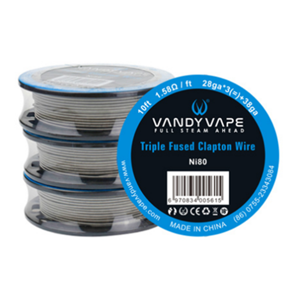 10FT Vandy Vape Triple Fused Clapton Wire